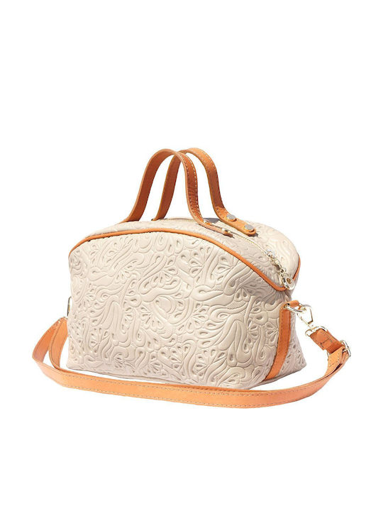 Tarsilla Firenze Lederhandtasche B301 Hellbeige/Tan Beige