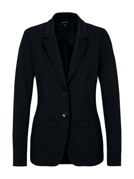 Comma Blazer pentru femei Sacou Black