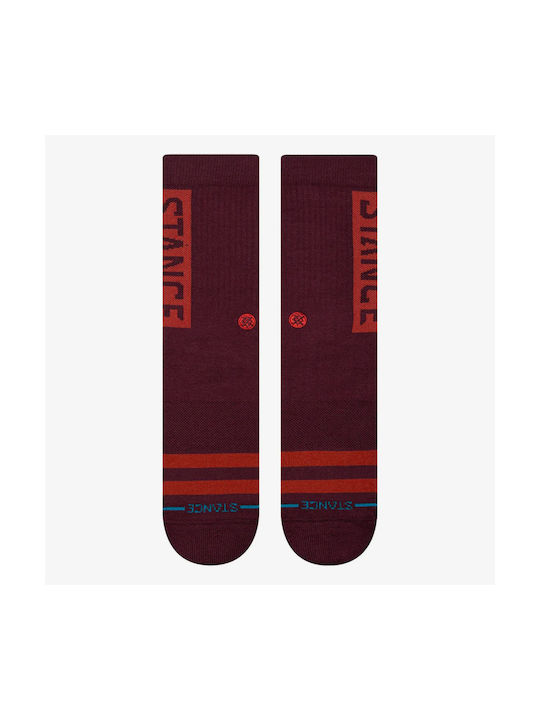 Stance Athletic Socks Burgundy 1 Pair