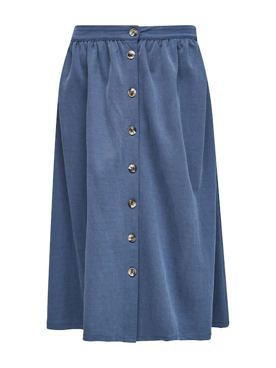 s.Oliver Midi Skirt in Navy Blue Color