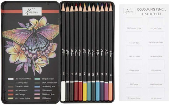 Nassau Fine Art Farbstift-Set in einer Box 12Stück Packung von 1 Verpackungen