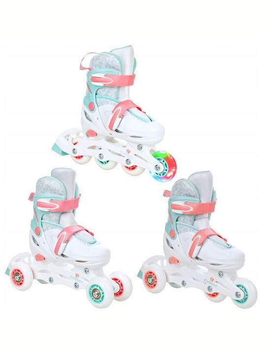 Adjustable Croxer Inez Led 3in1 Roller Skates White Turquoise M 34-37 Adjustable Croxer Inez Led 3in1 Roller Skates White Turquoise M 34-37