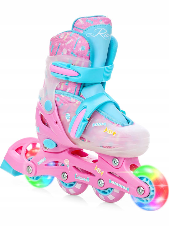 Adjustable Raven Roller Skates Caramel Pink Size 34-37