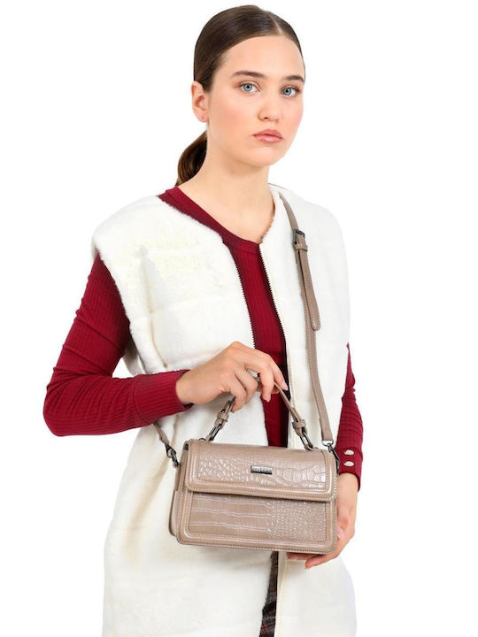 Doca Damen Tasche Hand Beige