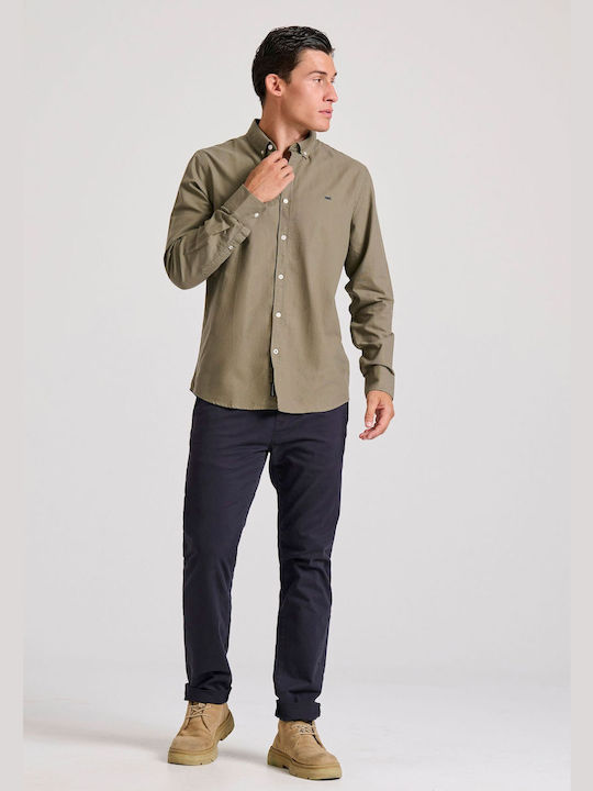 Funky Buddha Cotton Shirt Khaki