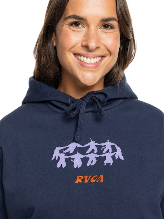 Women's Sweatshirt Jacket Hooded Navy Blue
