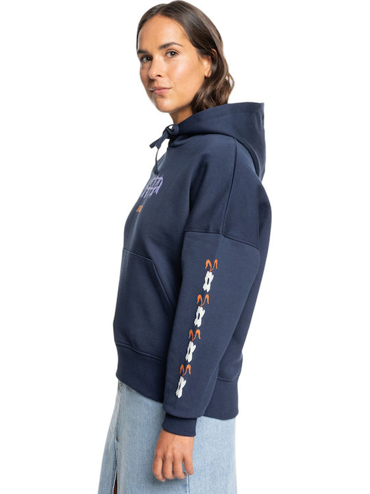 Women's Sweatshirt Jacket Hooded Navy Blue