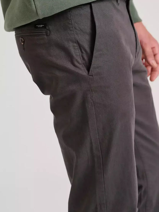 Trousers Chino Elastic in Regular Fit Chicory Coffee