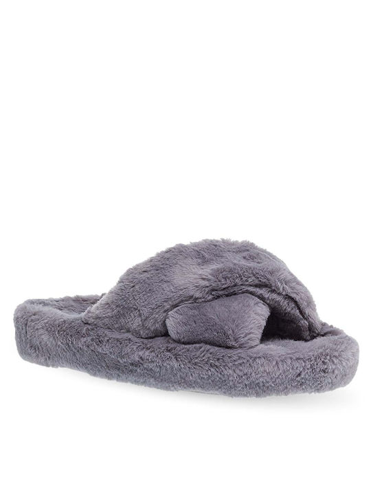 Parex Winter Women's Slippers in Gray color