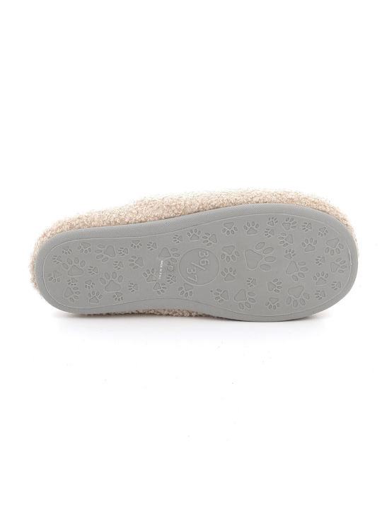 Parex Winter Women's Slippers in Beige color