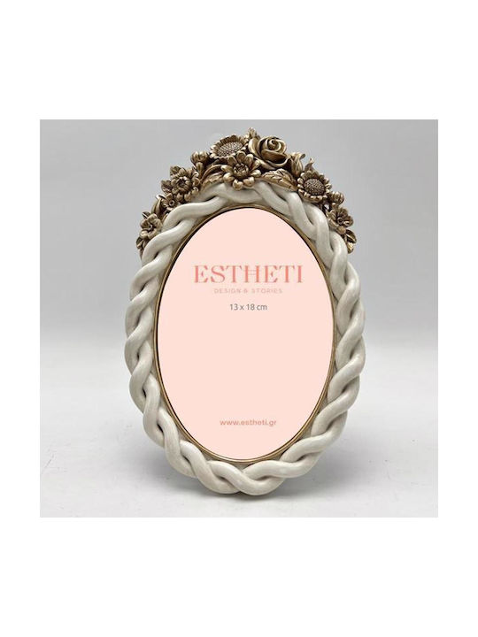 Plastic Photo Frame with Gold Frame