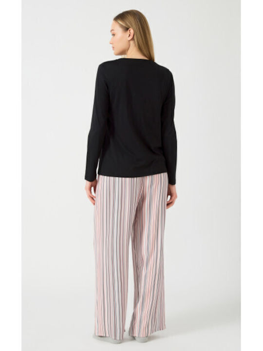 Minerva Winter Women's Pyjama Top Black Sweet