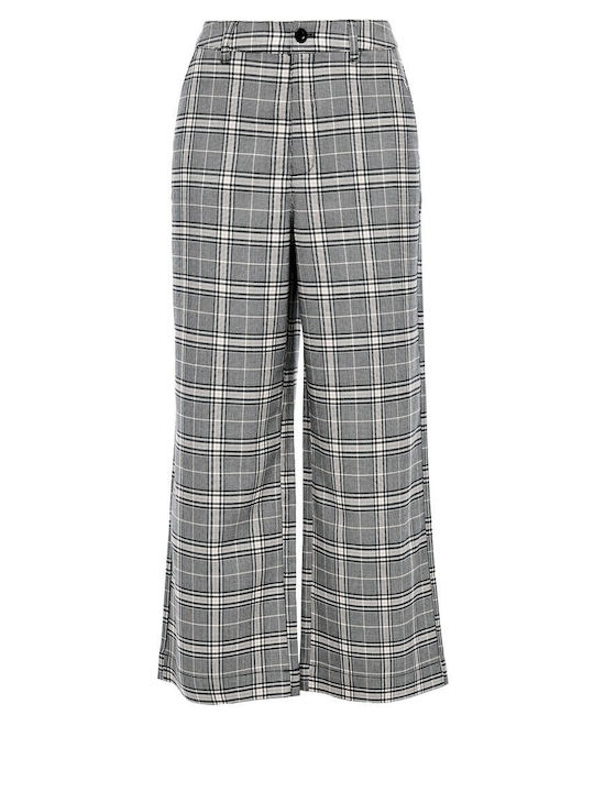 Damen Stoff Hose Geprüft Black