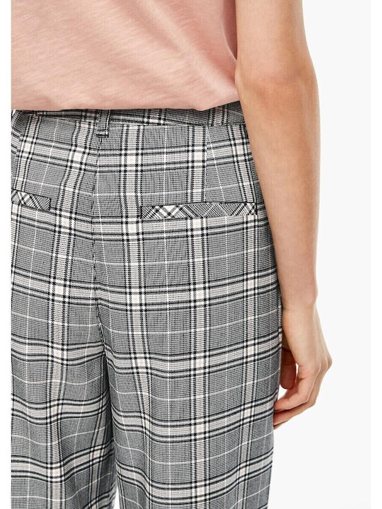 Damen Stoff Hose Geprüft Black