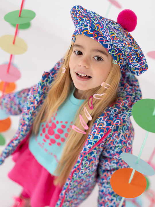 Kids Beanie Set with Scarf Fabric Multicolour