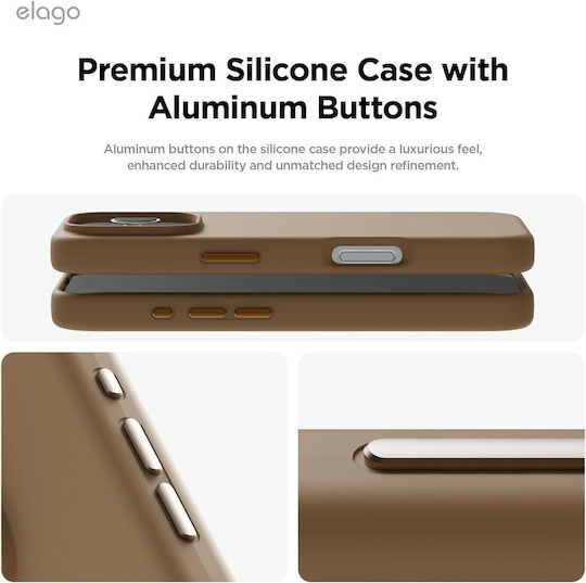 Elago Back Cover Silicone Brown (iPhone 16 Pro Max)