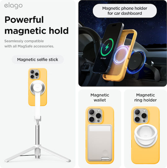 Elago Back Cover Silicone 1.7mm Yellow (iPhone 16 Pro)