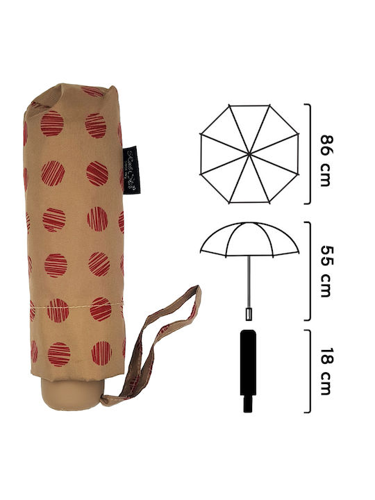 Umbrelă de ploaie Compact Bej Umbrelă de ploaie Compact Bej