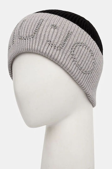 Beanie Γυναικείος Σκούφος Πλεκτός σε Μαύρο χρώμα