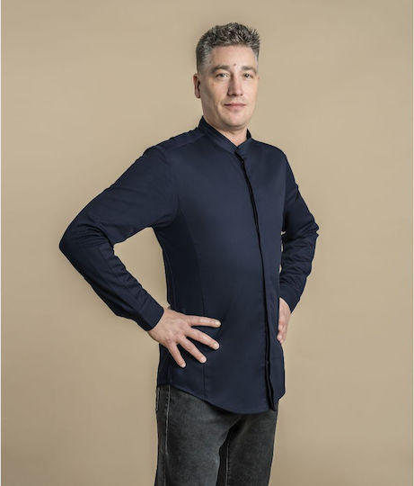 Clement Design Coat Chef Blue with Long Sleeve Zadar