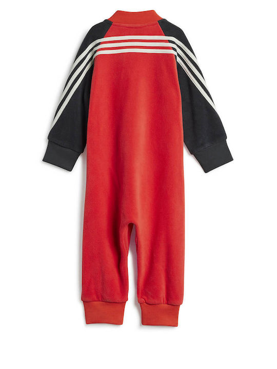 adidas Παιδική Ολόσωμη Φόρμα Υφασμάτινη Red