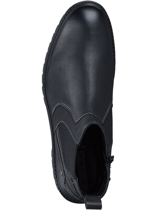 Leather Black Men's Boots