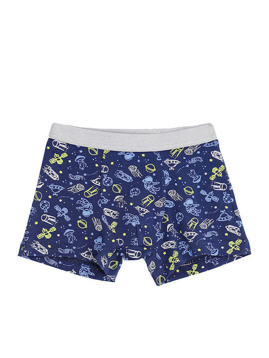Cotonella Set of Kids' Boxers Blue-grey 3pcs