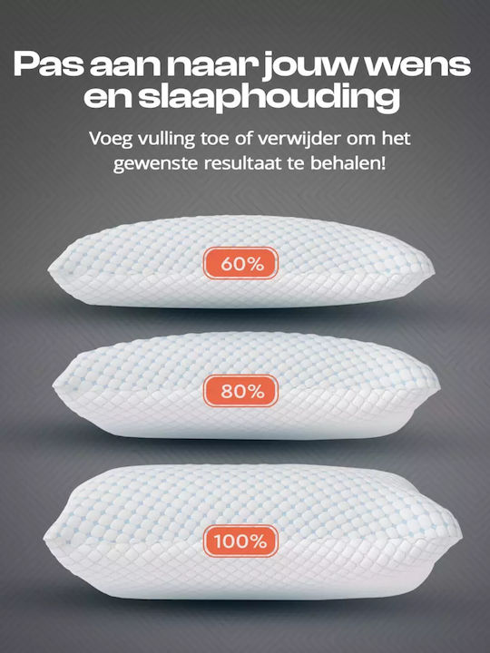 Nanotech Skybedd Bamboo Μαξιλάρι Ύπνου Polyester 50x70cm