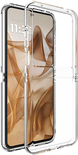 Techsuit Clear Umschlag Rückseite Silikon Transparent (Motorola Razr 50 - Techsuit)