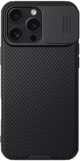 Nillkin Camshield Pro Magnetic Umschlag Rückseite Kunststoff / Silikon 1mm Schwarz (iPhone 17 Pro / iPhone 16 Pro)