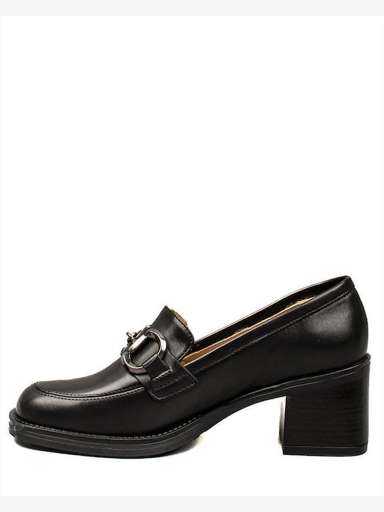 Leather BLOW NERO Medium Heels