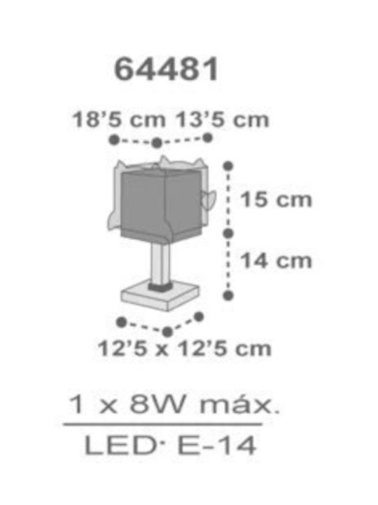 Ango Lumini LED Lampă portabilă pentru copii Roz 30x16cm