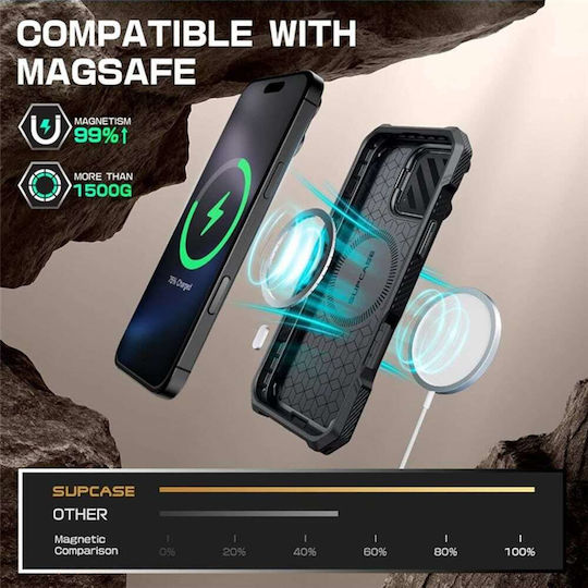 Supcase Unicorn Beetle Mag Xt Back Cover Plastic / Silicone Black (iPhone 16 Pro)