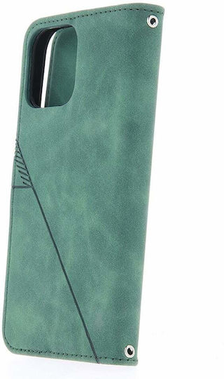 TelForceOne Smart Trendy Porto Brieftasche Synthetisches Leder Grün (Galaxy S21 FE 5G)