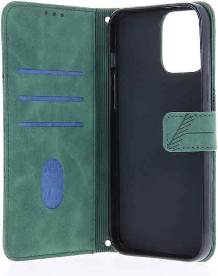 TelForceOne Smart Trendy Porto Brieftasche Synthetisches Leder Grün (Galaxy S21 FE 5G)