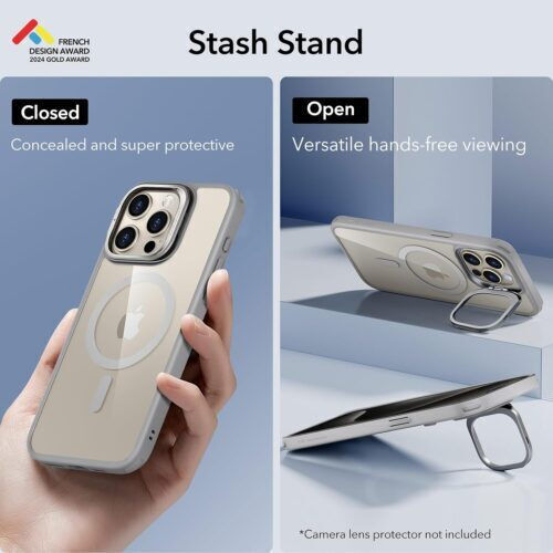 ESR Classic Hybrid Back Cover Metallic Transparent (iPhone 15 Pro Max)