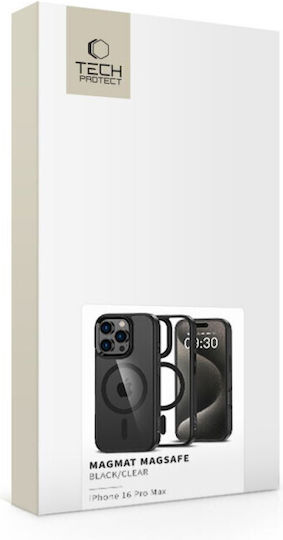 Tech-Protect Magmat Back Cover Plastic Black / Clear (iPhone 16 Pro Max)