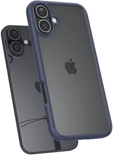 Spigen Ultra Hybrid Back Cover Plastic 2mm Navy Blue (iPhone 16)