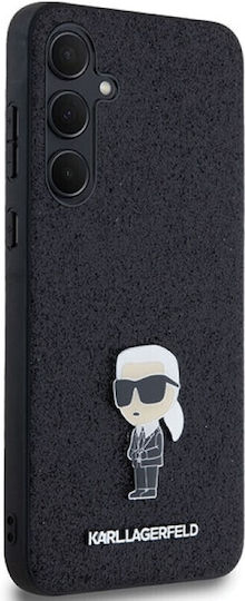 Karl Lagerfeld Fixed Glitter Back Cover Πλαστικό / Σιλικόνης Μαύρο (Galaxy A35)