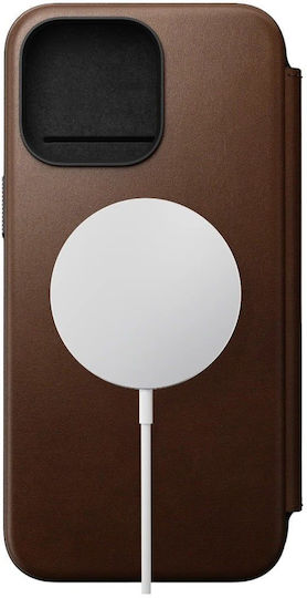Nomad Back Cover Leather 2mm Brown (iPhone 15 Pro Max)