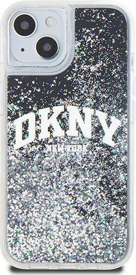 DKNY Liquid Back Cover Plastic / Silicon Negru (iPhone 13)