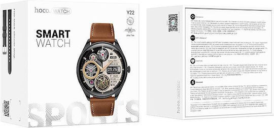 Hoco Y22 Call Version Smartwatch mit Pulsmesser (Schwarz)