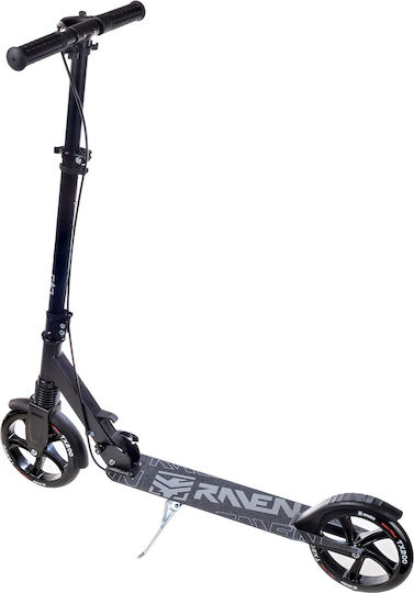 Raven Patinat Infantil Pliabil Straight 2 Roti Negru