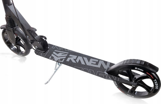 Raven Patinat Infantil Pliabil Straight 2 Roti Negru