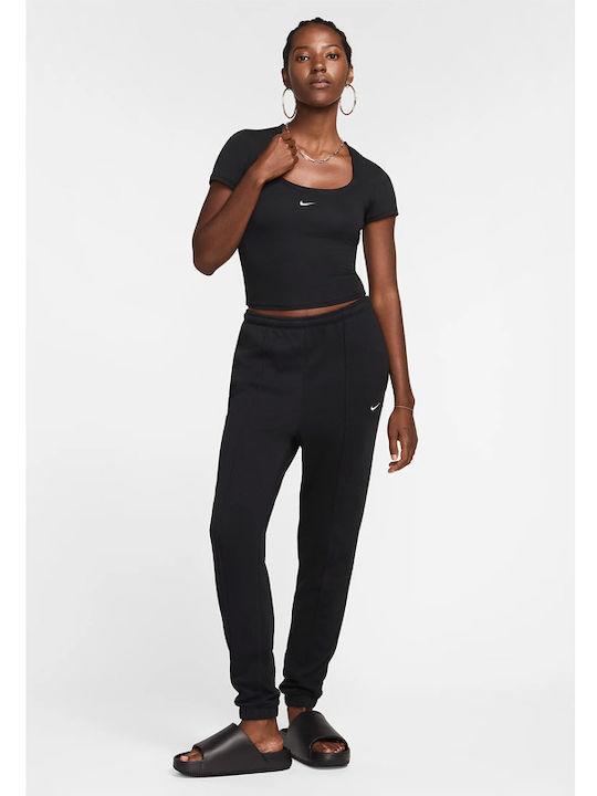 Damen Sportlich T-Shirt Black