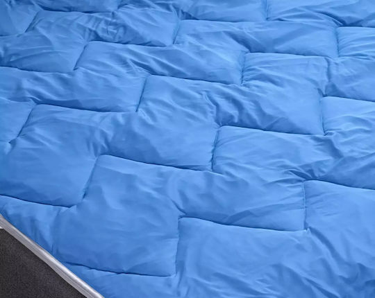 Dream House Protecție pentru Saltea Queen cu Elastic Albastru 160x200cm