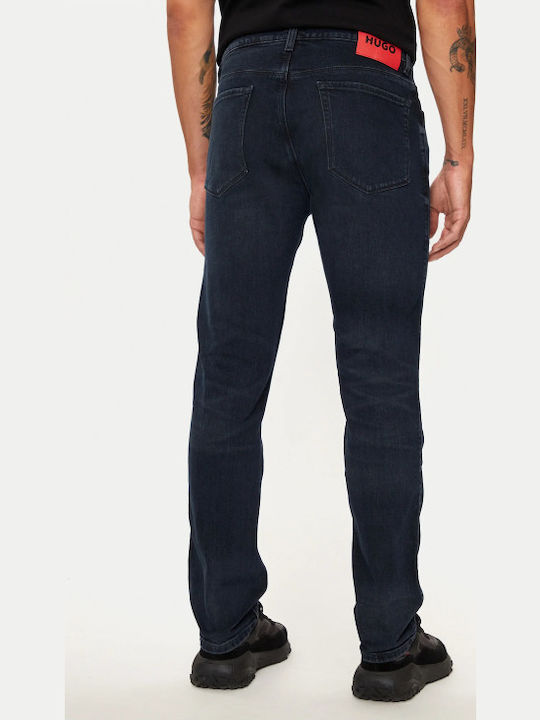 708 Herren Jeanshose mit Slim Passform Marineblau