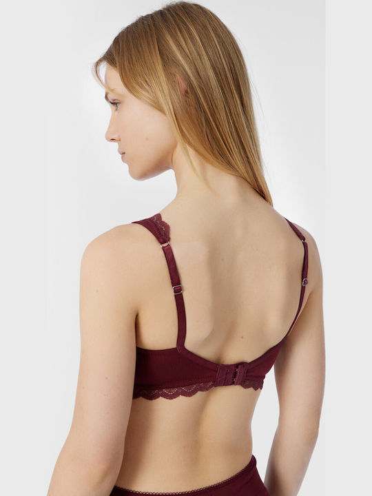 Minerva Fimelle Elegance Bralette Σουτιέν Μπορντό