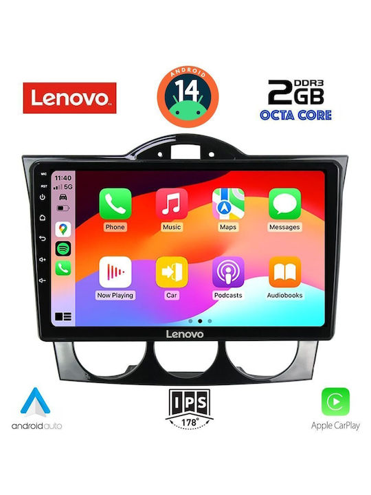 Lenovo Car Audio System for Mazda RX-8 2001-2008 (Bluetooth/USB/AUX/WiFi/GPS) with Touch Screen 9"