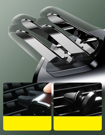 Baseus Cannon Car Mobile Mount 4.7" - 6.5" with Adjustable Hooks Gray